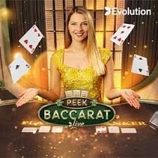 Peek Baccarat logo – Live Dealer by Evolution at Spin casino